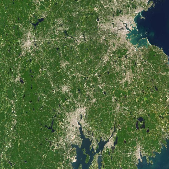 NASA image: NASA Satellite Captures Super Bowl Cities - Boston/Providence
