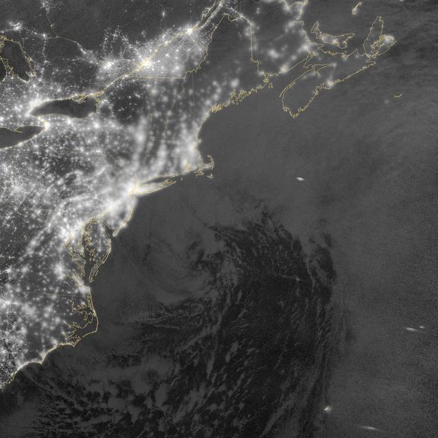 NASA image: Nor'easter Pounds New England