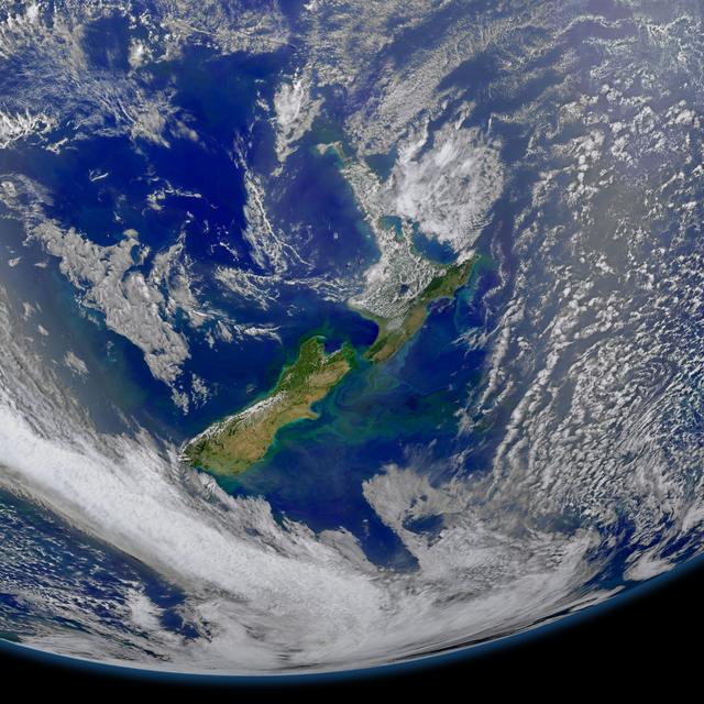 NASA image: New Zealand