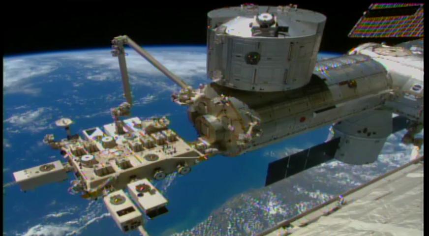 On Jan. 22, 2015, robotic flight controllers successfully installed NASA’s Cloud Aerosol Transport System (CATS) onboard the International Space Station. CATS will collect data about clouds, volcanic ash plumes and tiny airborne particles that can help improve our understanding of aerosol and cloud interactions, and improve the accuracy of climate change models.  CATS had been mounted inside the SpaceX Dragon cargo craft’s unpressurized trunk since it docked at the station on Jan. 12. Ground controllers at NASA’s Johnson Space Center in Houston, Texas, used one of the space station’s robotic arms, called the Special Purpose Dexterous Manipulator, to extract the instrument from the capsule. The NASA-controlled arm passed the instrument to a second robotic arm— like passing a baton in a relay race. This second arm, called the Japanese Experiment Module Remote Manipulator System, is controlled by the Japanese Aerospace Exploration Agency. The Japanese-controlled arm installed the instrument to the Space Station’s Japanese Experiment Module, making CATS the first NASA-developed payload to fly on the Japanese module.   CATS is a lidar remote-sensing instrument designed to last from six months to three years. It is specifically intended to demonstrate a low-cost, streamlined approach to developing science payloads on the space station. CATS launched aboard the SpaceX Dragon spacecraft on Jan. 10 at Cape Canaveral Air Force Station in Florida.  To learn more about the impact of CATS data, visit: <a href="http://www.nasa.gov/cats/" rel="nofollow">www.nasa.gov/cats/</a>  <b><a href="http://www.nasa.gov/audience/formedia/features/MP_Photo_Guidelines.html" rel="nofollow">NASA image use policy.</a></b>  <b><a href="http://www.nasa.gov/centers/goddard/home/index.html" rel="nofollow">NASA Goddard Space Flight Center</a></b> enables NASA’s mission through four scientific endeavors: Earth Science, Heliophysics, Solar System Exploration, and Astrophysics. Goddard plays a leading role in NASA’s accomplishments by contributing compelling scientific knowledge to advance the Agency’s mission. <b>Follow us on <a href="http://twitter.com/NASAGoddardPix" rel="nofollow">Twitter</a></b> <b>Like us on <a href="http://www.facebook.com/pages/Greenbelt-MD/NASA-Goddard/395013845897?ref=tsd" rel="nofollow">Facebook</a></b> <b>Find us on <a href="http://instagram.com/nasagoddard?vm=grid" rel="nofollow">Instagram</a></b>