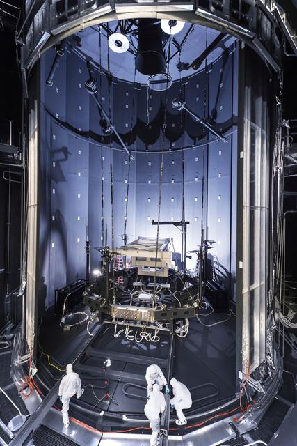 NASA image: Space Simulation Chamber Prepared for Testing Webb Telescope