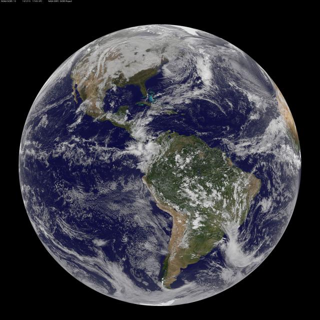 NASA image: View of the Americas on 12.13.14