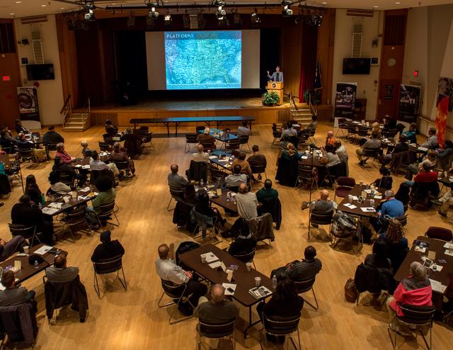 NASA image: Author Steven Johnson, How We Got to Now, Innovative Initiatives workshop, Innovative Technology Partnerships Office (IPTO)