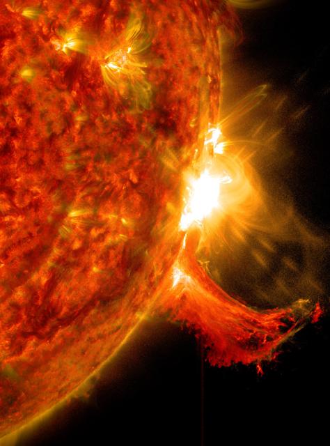 NASA image: Mid-level Solar Flare