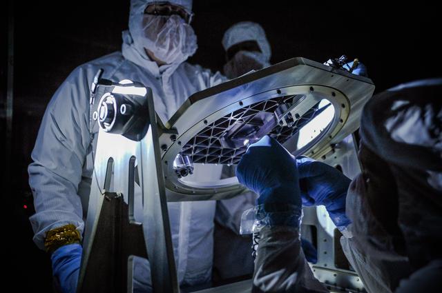 NASA image: NASA Engineers Conduct Low Light Test on New Technology for NASA Webb Telescope