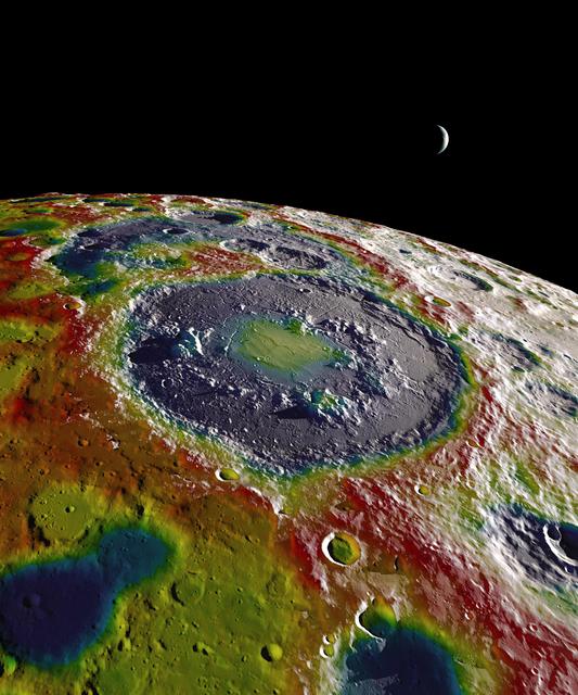 NASA image: Free-Air Gravity Map of the Moon