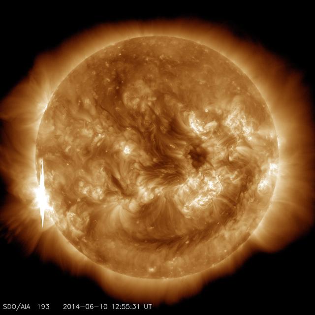 NASA image: NASA's SDO Sees Solar Flares