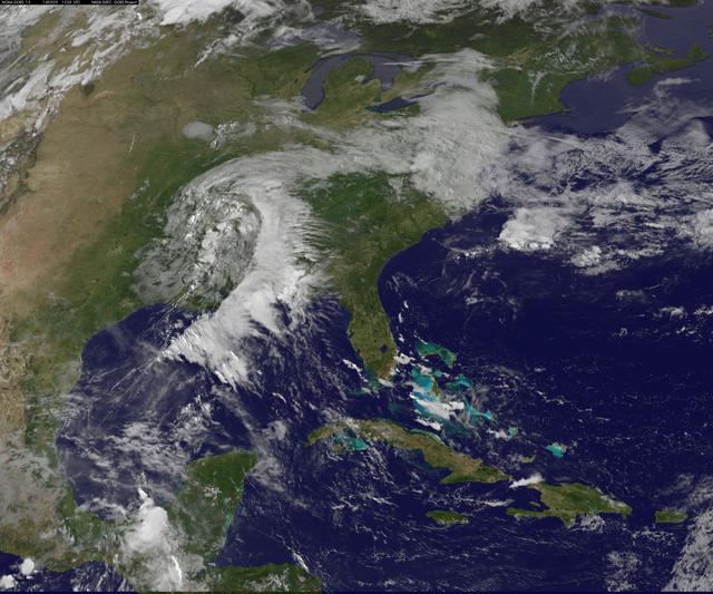 NASA image: A Satellite View of a Back-door Cold Front