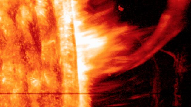 NASA image: A First for NASA's IRIS: Observing a Gigantic Eruption of Solar Material