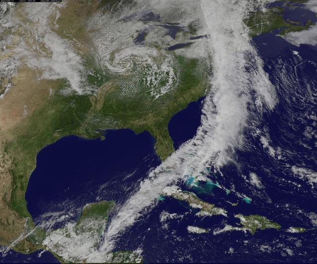 NASA image: Satellite Shows Powerful Cold Front Moving Off U.S. East Coast