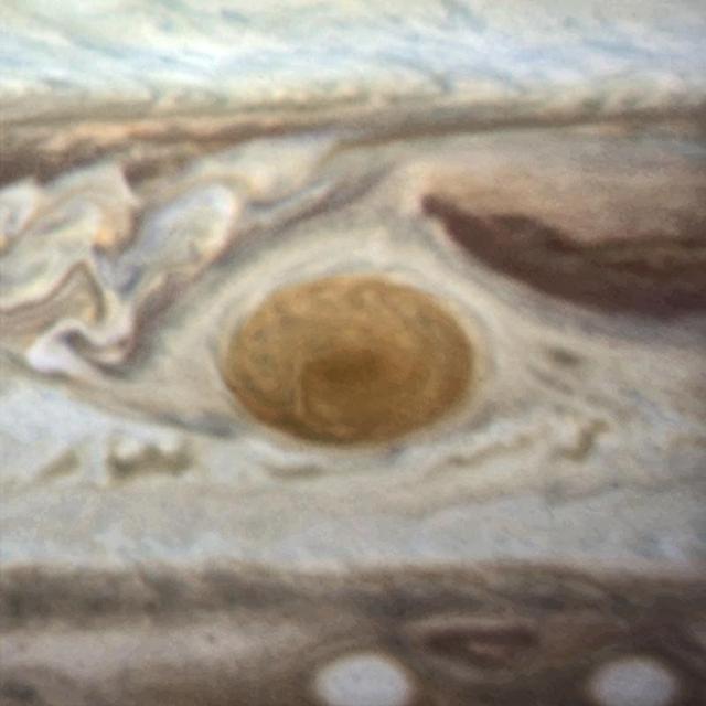 An image of Jupiter's Great Red Spot taken in 2014 with Hubble's WFC3 camera. The spot has a diameter here of 16 000km.   --  Jupiter's trademark Great Red Spot -- a swirling anti-cyclonic storm larger than Earth -- has shrunk to its smallest size ever measured.  According to Amy Simon of NASA's Goddard Space Flight Center in Greenbelt, Maryland, recent NASA Hubble Space Telescope observations confirm the Great Red Spot   now is approximately 10,250 miles across. Astronomers have followed this downsizing since the 1930s.   Historic observations as far back as the late 1800s gauged the storm to be as large as 25,500 miles on its long axis.  NASA Voyager 1 and Voyager 2 flybys of Jupiter in 1979 measured it to be 14,500 miles across. In 1995, a Hubble photo showed the long axis of the spot at an estimated 13,020 miles across. And in a 2009 photo, it was measured at 11,130 miles across.  Beginning in 2012, amateur observations revealed a noticeable increase in the rate at which the spot is shrinking -- by 580 miles per year -- changing its shape from an oval to a circle.  Read more: <a href="http://1.usa.gov/1mvuo0R" rel="nofollow">1.usa.gov/1mvuo0R</a>  Credit: NASA/ESA  <b><a href="http://www.nasa.gov/audience/formedia/features/MP_Photo_Guidelines.html" rel="nofollow">NASA image use policy.</a></b>  <b><a href="http://www.nasa.gov/centers/goddard/home/index.html" rel="nofollow">NASA Goddard Space Flight Center</a></b> enables NASA’s mission through four scientific endeavors: Earth Science, Heliophysics, Solar System Exploration, and Astrophysics. Goddard plays a leading role in NASA’s accomplishments by contributing compelling scientific knowledge to advance the Agency’s mission.  <b>Follow us on <a href="http://twitter.com/NASAGoddardPix" rel="nofollow">Twitter</a></b>  <b>Like us on <a href="http://www.facebook.com/pages/Greenbelt-MD/NASA-Goddard/395013845897?ref=tsd" rel="nofollow">Facebook</a></b>  <b>Find us on <a href="http://instagram.com/nasagoddard?vm=grid" rel="nofollow">Instagram</a></b>