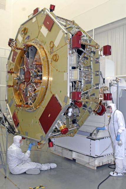 Observatory #1 is shown here on the Ransome table, tilted in a vertical position to provide better access for the engineers and technicians.  Learn more about MMS at <a href="http://www.nasa.gov/mms" rel="nofollow">www.nasa.gov/mms</a>   Credit NASA/Goddard  The Magnetospheric Multiscale, or MMS, will study how the sun and the Earth's magnetic fields connect and disconnect, an explosive process that can accelerate particles through space to nearly the speed of light. This process is called magnetic reconnection and can occur throughout all space.   <b><a href="http://www.nasa.gov/audience/formedia/features/MP_Photo_Guidelines.html" rel="nofollow">NASA image use policy.</a></b>  <b><a href="http://www.nasa.gov/centers/goddard/home/index.html" rel="nofollow">NASA Goddard Space Flight Center</a></b> enables NASA’s mission through four scientific endeavors: Earth Science, Heliophysics, Solar System Exploration, and Astrophysics. Goddard plays a leading role in NASA’s accomplishments by contributing compelling scientific knowledge to advance the Agency’s mission.  <b>Follow us on <a href="http://twitter.com/NASAGoddardPix" rel="nofollow">Twitter</a></b>  <b>Like us on <a href="http://www.facebook.com/pages/Greenbelt-MD/NASA-Goddard/395013845897?ref=tsd" rel="nofollow">Facebook</a></b>  <b>Find us on <a href="http://instagram.com/nasagoddard?vm=grid" rel="nofollow">Instagram</a></b>