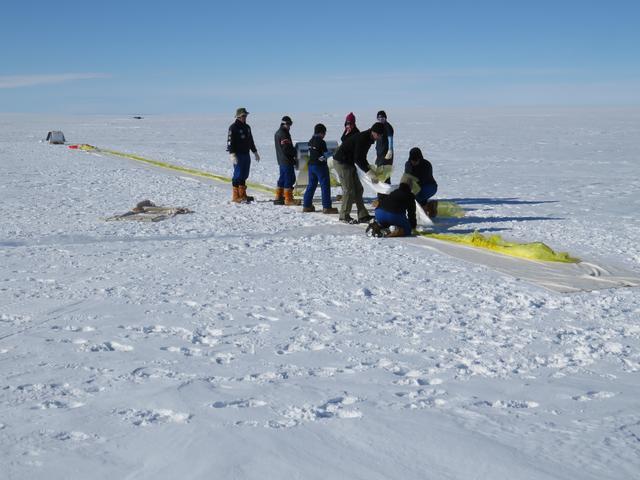 NASA image: Ballooning in the constant sun of the South Pole summer