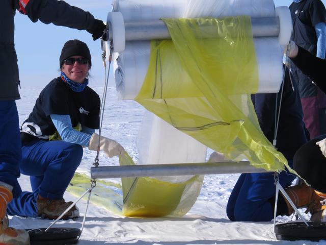 Ballooning in the constant sun of the South Pole summer