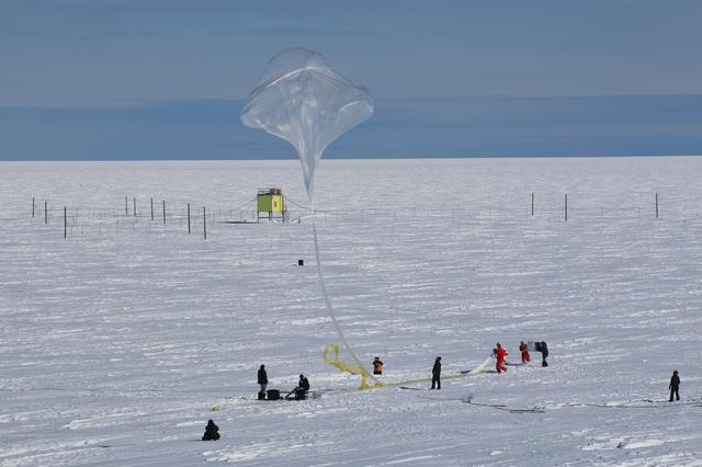 NASA image: Ballooning in the constant sun of the South Pole summer