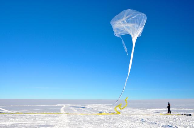 NASA image: Ballooning in the constant sun of the South Pole summer