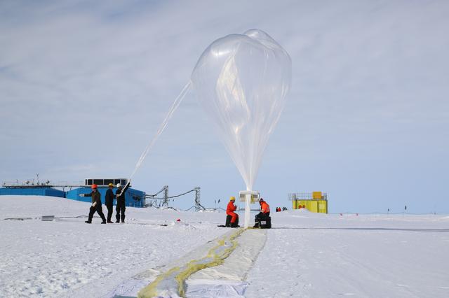 NASA image: Ballooning in the constant sun of the South Pole summer