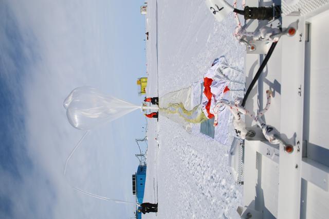 NASA image: Ballooning in the constant sun of the South Pole summer