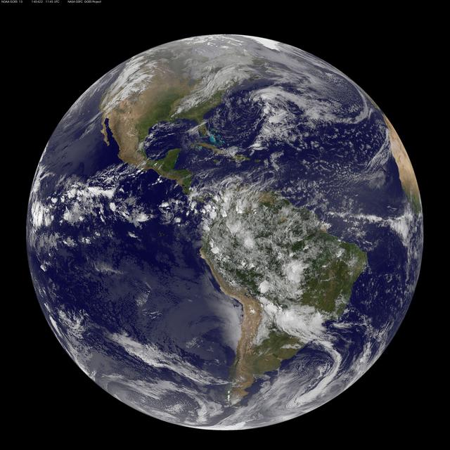 Satellite View of the Americas on Earth Day