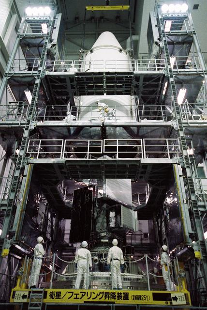 GPM is a joint mission between NASA and the Japan Aerospace Exploration Agency (JAXA). The Core Observatory will link data from a constellation of current and planned satellites to produce next-generation global measurements of rainfall and snowfall from space.  On Feb. 11, the Core Observatory was moved into the spacecraft fairing assembly building and into the Encapsulation Hall. Final inspections and preparations were completed for the installation into the fairing, which began on Feb 13. The fairing is the part of the rocket that will contain the spacecraft at the top of the H-IIA rocket.  The encapsulation process for the H-IIA is very different than for most U.S. rockets. For U.S. rockets, the fairing is usually in two pieces that close around the payload like a clamshell. To install the GPM Core Observatory into the fairing of the H-IIA rocket, first the Core Observatory and the Payload Attach Fitting (PAF) are set up in scaffolding in the Encapsulation Hall. Then, the fairing is lifted above and lowered onto the fitting. When only a few feet remain above the final position, stanchions support the fairing while technicians go inside to complete the electrical connections. When this is completed, they remove the stanchions and lower the fairing to its final position, where it is bolted in place.  The GPM mission is the first coordinated international satellite network to provide near real-time observations of rain and snow every three hours anywhere on the globe. The GPM Core Observatory anchors this network by providing observations on all types of precipitation. The observatory's data acts as the measuring stick by which partner observations can be combined into a unified data set. The data will be used by scientists to study climate change, freshwater resources, floods and droughts, and hurricane formation and tracking.  Credit: Japan Aerospace Exploration Agency  <b><a href="http://www.nasa.gov/audience/formedia/features/MP_Photo_Guidelines.html" rel="nofollow">NASA image use policy.</a></b>  <b><a href="http://www.nasa.gov/centers/goddard/home/index.html" rel="nofollow">NASA Goddard Space Flight Center</a></b> enables NASA’s mission through four scientific endeavors: Earth Science, Heliophysics, Solar System Exploration, and Astrophysics. Goddard plays a leading role in NASA’s accomplishments by contributing compelling scientific knowledge to advance the Agency’s mission.  <b>Follow us on <a href="http://twitter.com/NASAGoddardPix" rel="nofollow">Twitter</a></b>  <b>Like us on <a href="http://www.facebook.com/pages/Greenbelt-MD/NASA-Goddard/395013845897?ref=tsd" rel="nofollow">Facebook</a></b>  <b>Find us on <a href="http://instagram.com/nasagoddard?vm=grid" rel="nofollow">Instagram</a></b>