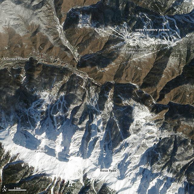 NASA image: Skiing Sochi