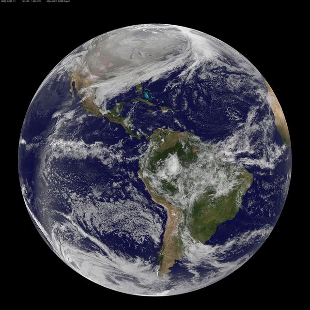 NASA image: Satellite Shows an "Arctic Blanket" Over the U.S.