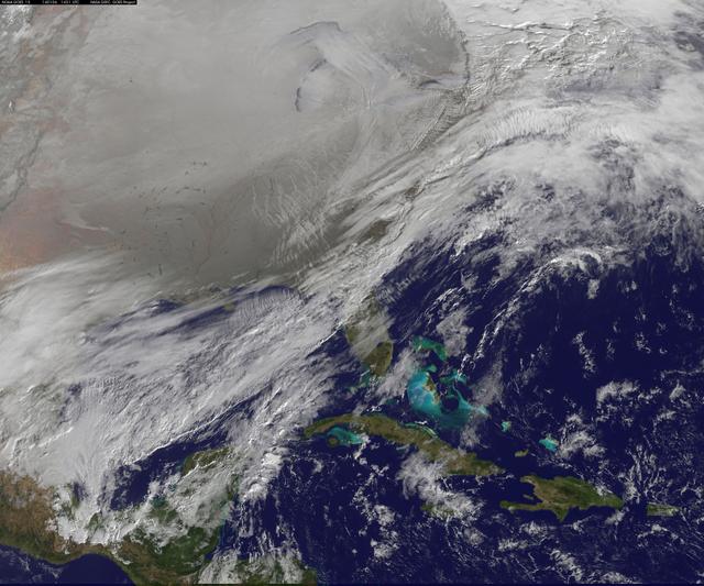 Satellite Image Shows Entry of the Polar Vortex into the Northern U.S.
