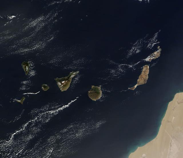 NASA image: Canary Islands