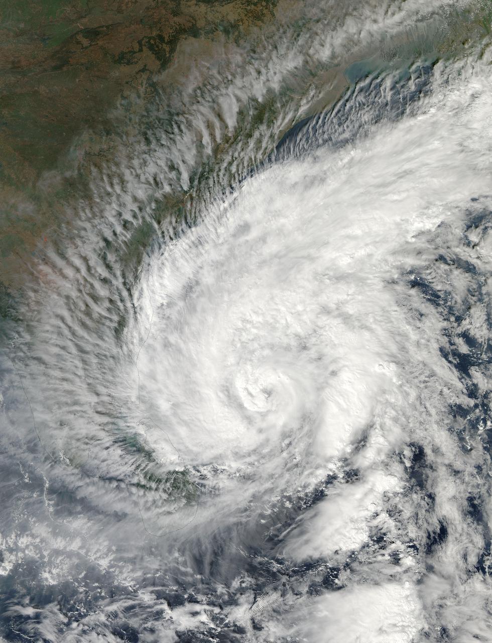 Tropical Cyclone Madi approaching India. Acquired by Aqua/MODIS on 12/07/2013 at 07:55 UTC. Credit: NASA/GSFC/Jeff Schmaltz/MODIS Land Rapid Response Team <b><a href="http://www.nasa.gov/audience/formedia/features/MP_Photo_Guidelines.html" rel="nofollow">NASA image use policy.</a></b> <b><a href="http://www.nasa.gov/centers/goddard/home/index.html" rel="nofollow">NASA Goddard Space Flight Center</a></b> enables NASA’s mission through four scientific endeavors: Earth Science, Heliophysics, Solar System Exploration, and Astrophysics. Goddard plays a leading role in NASA’s accomplishments by contributing compelling scientific knowledge to advance the Agency’s mission. <b>Follow us on <a href="http://twitter.com/NASA_GoddardPix" rel="nofollow">Twitter</a></b> <b>Like us on <a href="http://www.facebook.com/pages/Greenbelt-MD/NASA-Goddard/395013845897?ref=tsd" rel="nofollow">Facebook</a></b> <b>Find us on <a href="http://instagram.com/nasagoddard?vm=grid" rel="nofollow">Instagram</a></b>