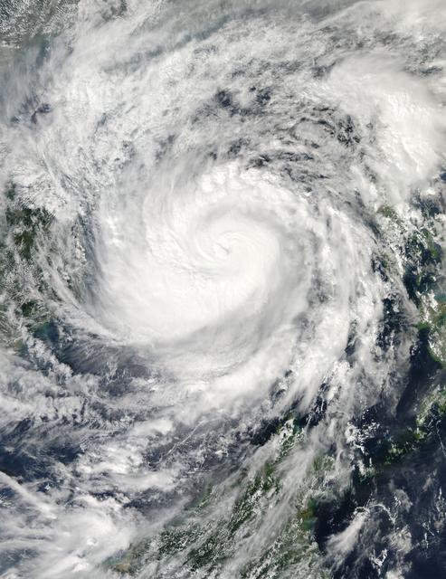 NASA image: Haiyan After Moving Through the Philippines