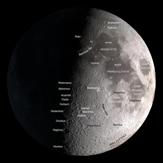 NASA image: Moon Map