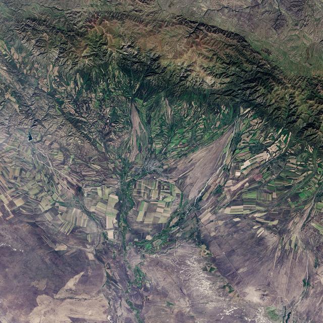 NASA image: Fall Harvest in Kazakhstan