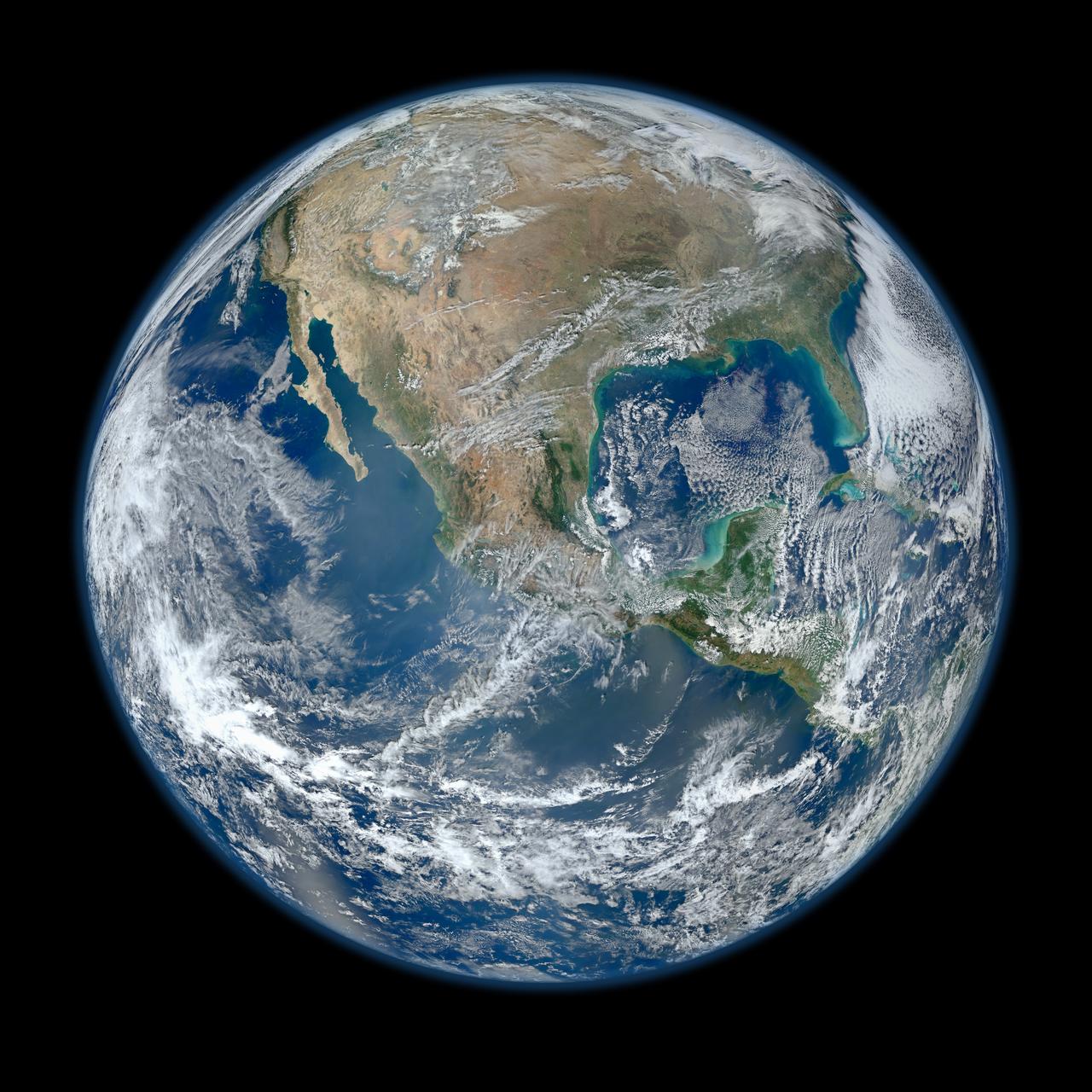 January 25, 2012 <b>*Updated February 2, 2012: According to Flickr, "The western hemisphere Blue Marble 2012 image has rocketed up to over 3.1 million views making it one of the all time most viewed images on the site after only one week."</b> A 'Blue Marble' image of the Earth taken from the VIIRS instrument aboard NASA's most recently launched Earth-observing satellite - Suomi NPP. This composite image uses a number of swaths of the Earth's surface taken on January 4, 2012. The NPP satellite was renamed 'Suomi NPP' on January 24, 2012 to honor the late Verner E. Suomi of the University of Wisconsin. Suomi NPP is NASA's next Earth-observing research satellite. It is the first of a new generation of satellites that will observe many facets of our changing Earth. Suomi NPP is carrying five instruments on board. The biggest and most important instrument is The Visible/Infrared Imager Radiometer Suite or VIIRS. To read more about NASA's Suomi NPP go to: <a href="http://www.nasa.gov/npp" rel="nofollow">www.nasa.gov/npp</a> Credit: NASA/NOAA/GSFC/Suomi NPP/VIIRS/Norman Kuring <b><a href="http://www.nasa.gov/audience/formedia/features/MP_Photo_Guidelines.html" rel="nofollow">NASA image use policy.</a></b> <b><a href="http://www.nasa.gov/centers/goddard/home/index.html" rel="nofollow">NASA Goddard Space Flight Center</a></b> enables NASA’s mission through four scientific endeavors: Earth Science, Heliophysics, Solar System Exploration, and Astrophysics. Goddard plays a leading role in NASA’s accomplishments by contributing compelling scientific knowledge to advance the Agency’s mission. <b>Follow us on <a href="http://twitter.com/NASAGoddardPix" rel="nofollow">Twitter</a></b> <b>Like us on <a href="http://www.facebook.com/pages/Greenbelt-MD/NASA-Goddard/395013845897?ref=tsd" rel="nofollow">Facebook</a></b> <b>Find us on <a href="http://instagrid.me/nasagoddard/?vm=grid" rel="nofollow">Instagram</a></b>