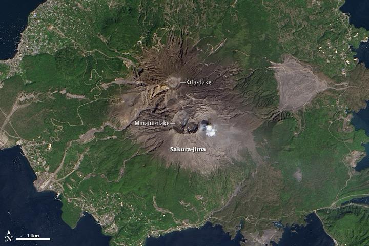 Although Japan’s Sakura-jima volcano is one of the most active in the world, it rarely makes headlines. One or two small explosions typically occur every few days, with effects no greater than a light dusting of ash on the surrounding cities. On August 18, 2013, a large eruption sent ash 20,000 feet (6,000 meters) above Kagoshima Bay, breaking the established pattern. It was possibly the largest eruption ever from the Showa Crater, which formed in 1946.  NASA Earth Observatory images by Jesse Allen and Robert Simmon, using Landsat 8 data from the USGS Earth Explorer. Caption by Robert Simmon.  Instrument:  Landsat 8 - OLI  More details: <a href="http://1.usa.gov/19WQpBQ" rel="nofollow">1.usa.gov/19WQpBQ</a>  <b><a href="http://www.nasa.gov/audience/formedia/features/MP_Photo_Guidelines.html" rel="nofollow">NASA image use policy.</a></b>  <b><a href="http://www.nasa.gov/centers/goddard/home/index.html" rel="nofollow">NASA Goddard Space Flight Center</a></b> enables NASA’s mission through four scientific endeavors: Earth Science, Heliophysics, Solar System Exploration, and Astrophysics. Goddard plays a leading role in NASA’s accomplishments by contributing compelling scientific knowledge to advance the Agency’s mission.  <b>Follow us on <a href="http://twitter.com/NASA_GoddardPix" rel="nofollow">Twitter</a></b>  <b>Like us on <a href="http://www.facebook.com/pages/Greenbelt-MD/NASA-Goddard/395013845897?ref=tsd" rel="nofollow">Facebook</a></b>  <b>Find us on <a href="http://instagram.com/nasagoddard?vm=grid" rel="nofollow">Instagram</a></b>
