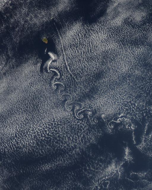 NASA image: Swirl of Clouds over the Pacific