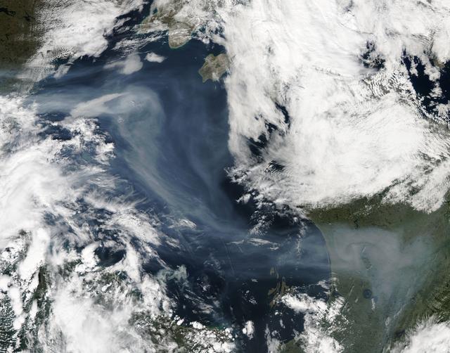 NASA image: Smoke over Hudson Bay