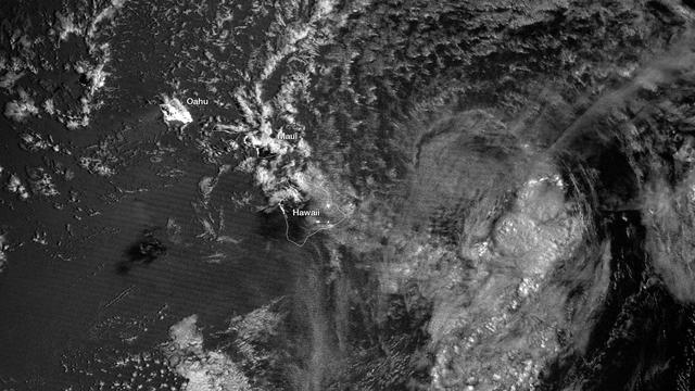 NASA image: Satellite Nighttime Imagery Assists in Flossie Track