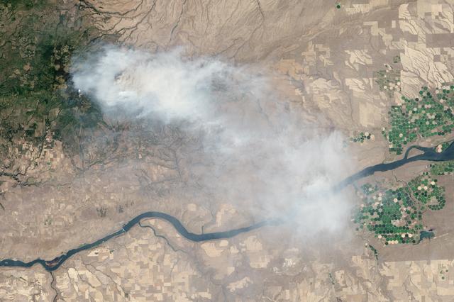 NASA image: Mile Marker 28 Fire