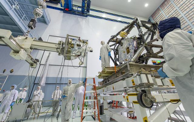 NASA image: Key Science Instrument Installed into Webb Structure