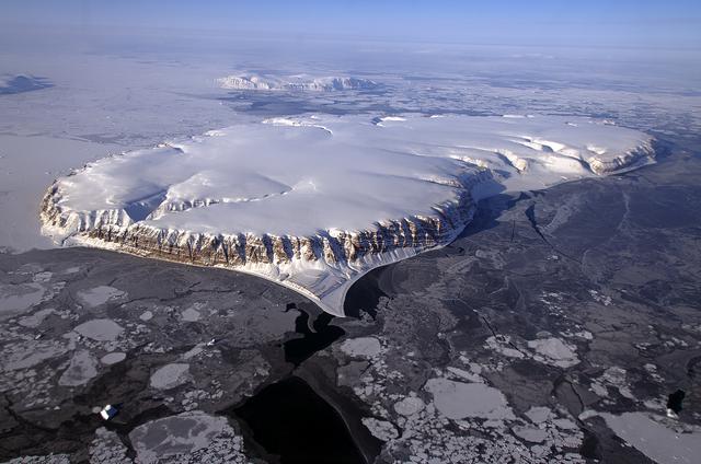 NASA image: IceBridge Survey Flight Over Saunders Island and Wolstenholme Fjord