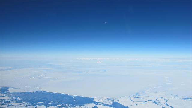NASA image: Moon over Antarctic