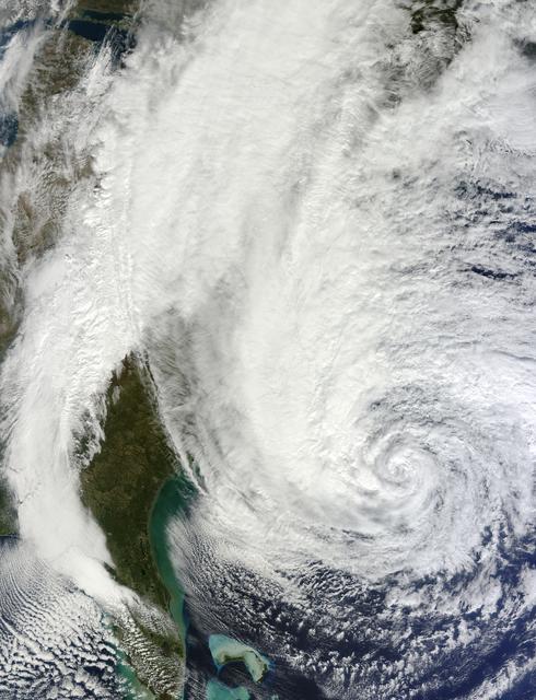 NASA image: Hurricane Sandy off the Carolinas
