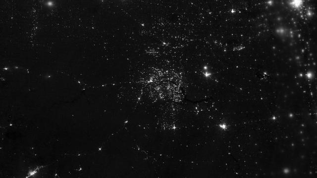 NASA image: Gas Drilling, North Dakota