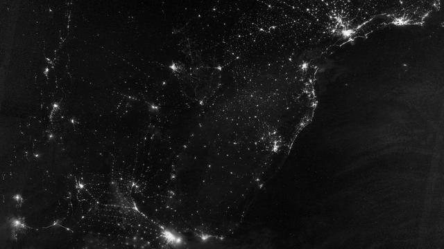 NASA image: City Lights of South America’s Atlantic Coast