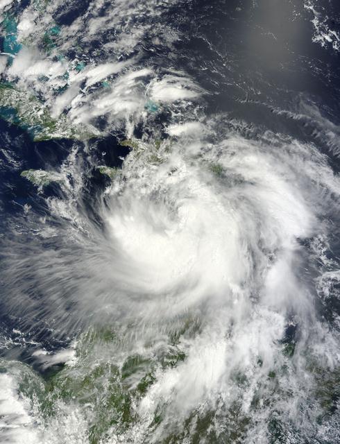 NASA image: NASA Satellite View of Tropical Storm Isaac