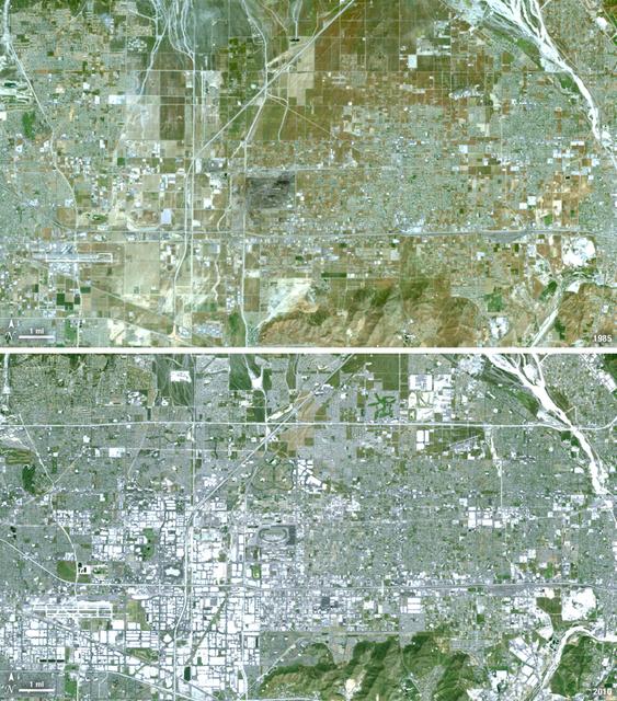 Landsat View: Ontario, California