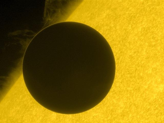 NASA image: Hinode Views the 2012 Venus Transit