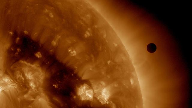 NASA image captured June 6, 2012.  On June 5-6 2012, SDO is collecting images of one of the rarest predictable solar events: the transit of Venus across the face of the sun.  This event happens in pairs eight years apart that are separated from each other by 105 or 121 years.  The last transit was in 2004 and the next will not happen until 2117.  <i>Credit: NASA/SDO, AIA</i>  <b>To read more about the 2012 Venus Transit go to: <a href="http://sunearthday.nasa.gov/transitofvenus" rel="nofollow">sunearthday.nasa.gov/transitofvenus</a> </b>   <b>Add your photos of the Transit of Venus to our Flickr Group here:  <a href="http://www.flickr.com/groups/venustransit/">www.flickr.com/groups/venustransit/</a> </b>   <b><a href="http://www.nasa.gov/audience/formedia/features/MP_Photo_Guidelines.html" rel="nofollow">NASA image use policy.</a></b>   <b><a href="http://www.nasa.gov/centers/goddard/home/index.html" rel="nofollow">NASA Goddard Space Flight Center</a></b> enables NASA’s mission through four scientific endeavors: Earth Science, Heliophysics, Solar System Exploration, and Astrophysics. Goddard plays a leading role in NASA’s accomplishments by contributing compelling scientific knowledge to advance the Agency’s mission.   <b>Follow us on <a href="http://twitter.com/NASA_GoddardPix" rel="nofollow">Twitter</a></b>   <b>Like us on <a href="http://www.facebook.com/pages/Greenbelt-MD/NASA-Goddard/395013845897?ref=tsd" rel="nofollow">Facebook</a></b>   <b>Find us on <a href="http://instagrid.me/nasagoddard/?vm=grid" rel="nofollow">Instagram</a></b>