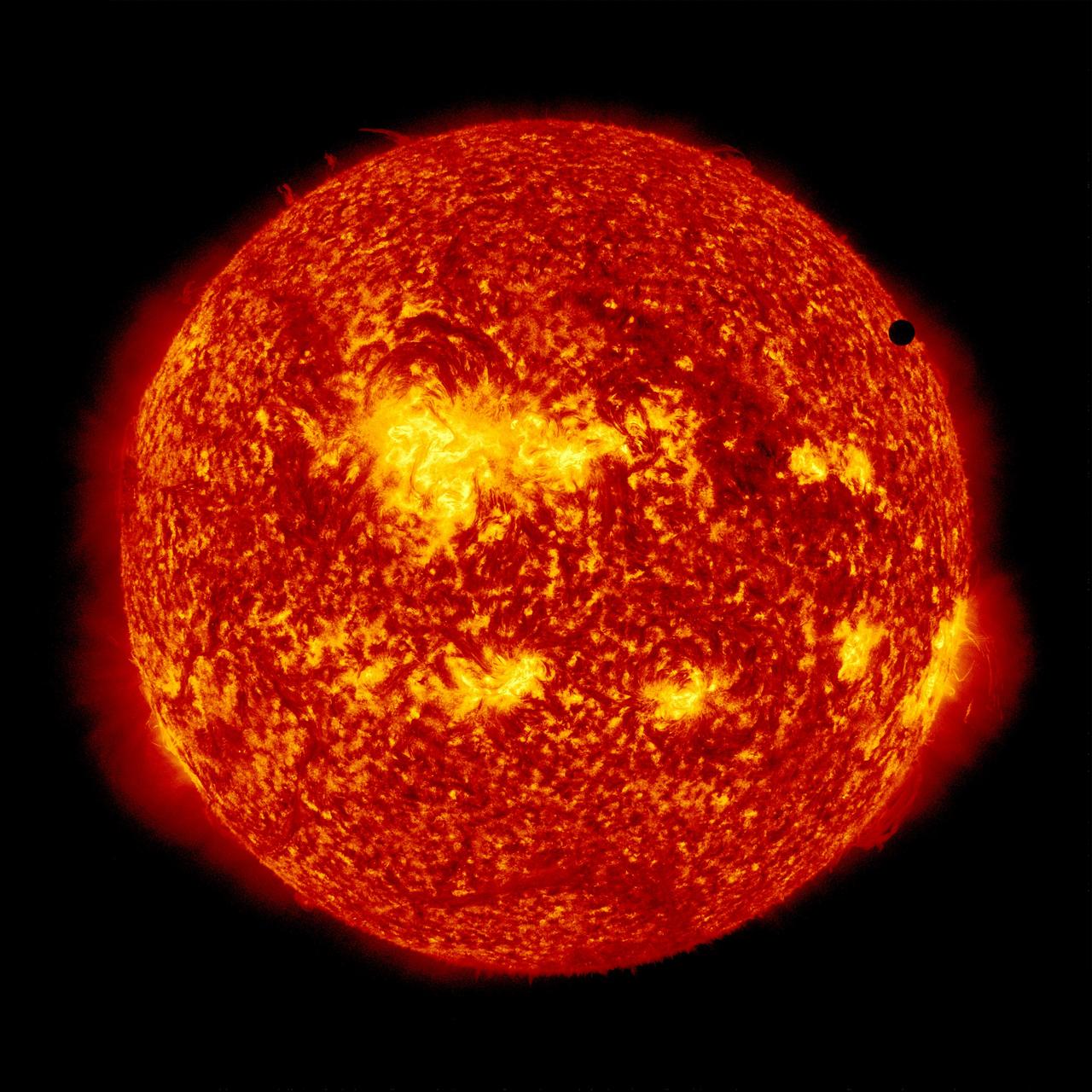NASA image captured June 6, 2012.  On June 5-6 2012, SDO is collecting images of one of the rarest predictable solar events: the transit of Venus across the face of the sun.  This event happens in pairs eight years apart that are separated from each other by 105 or 121 years.  The last transit was in 2004 and the next will not happen until 2117.  <i>Credit: NASA/SDO, AIA</i>  <b>To read more about the 2012 Venus Transit go to: <a href="http://sunearthday.nasa.gov/transitofvenus" rel="nofollow">sunearthday.nasa.gov/transitofvenus</a> </b>   <b>Add your photos of the Transit of Venus to our Flickr Group here:  <a href="http://www.flickr.com/groups/venustransit/">www.flickr.com/groups/venustransit/</a> </b>   <b><a href="http://www.nasa.gov/audience/formedia/features/MP_Photo_Guidelines.html" rel="nofollow">NASA image use policy.</a></b>   <b><a href="http://www.nasa.gov/centers/goddard/home/index.html" rel="nofollow">NASA Goddard Space Flight Center</a></b> enables NASA’s mission through four scientific endeavors: Earth Science, Heliophysics, Solar System Exploration, and Astrophysics. Goddard plays a leading role in NASA’s accomplishments by contributing compelling scientific knowledge to advance the Agency’s mission.   <b>Follow us on <a href="http://twitter.com/NASA_GoddardPix" rel="nofollow">Twitter</a></b>   <b>Like us on <a href="http://www.facebook.com/pages/Greenbelt-MD/NASA-Goddard/395013845897?ref=tsd" rel="nofollow">Facebook</a></b>   <b>Find us on <a href="http://instagrid.me/nasagoddard/?vm=grid" rel="nofollow">Instagram</a></b>