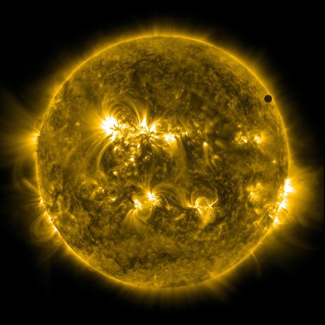 NASA image: SDO's Ultra-high Definition View of 2012 Venus Transit - 171 Angstrom